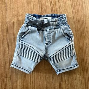 COTTON ON | Baby Boys Denim Pull On Shorts | Size 0-3 months | Color: Blue | EUC